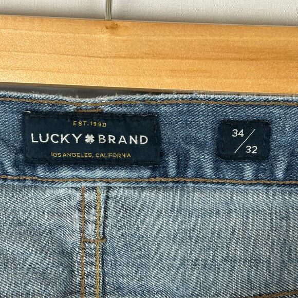 Lucky Brand 363 Vintage Straight Leg Blue Denim Jeans Men's Size 34x32 - Picture 8 of 12
